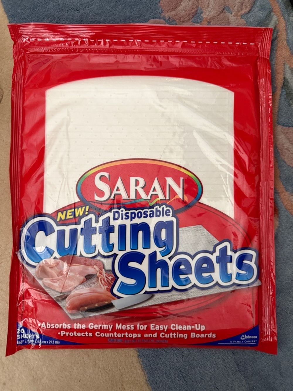 Saran Disposable Cutting Sheets - never opened Pack